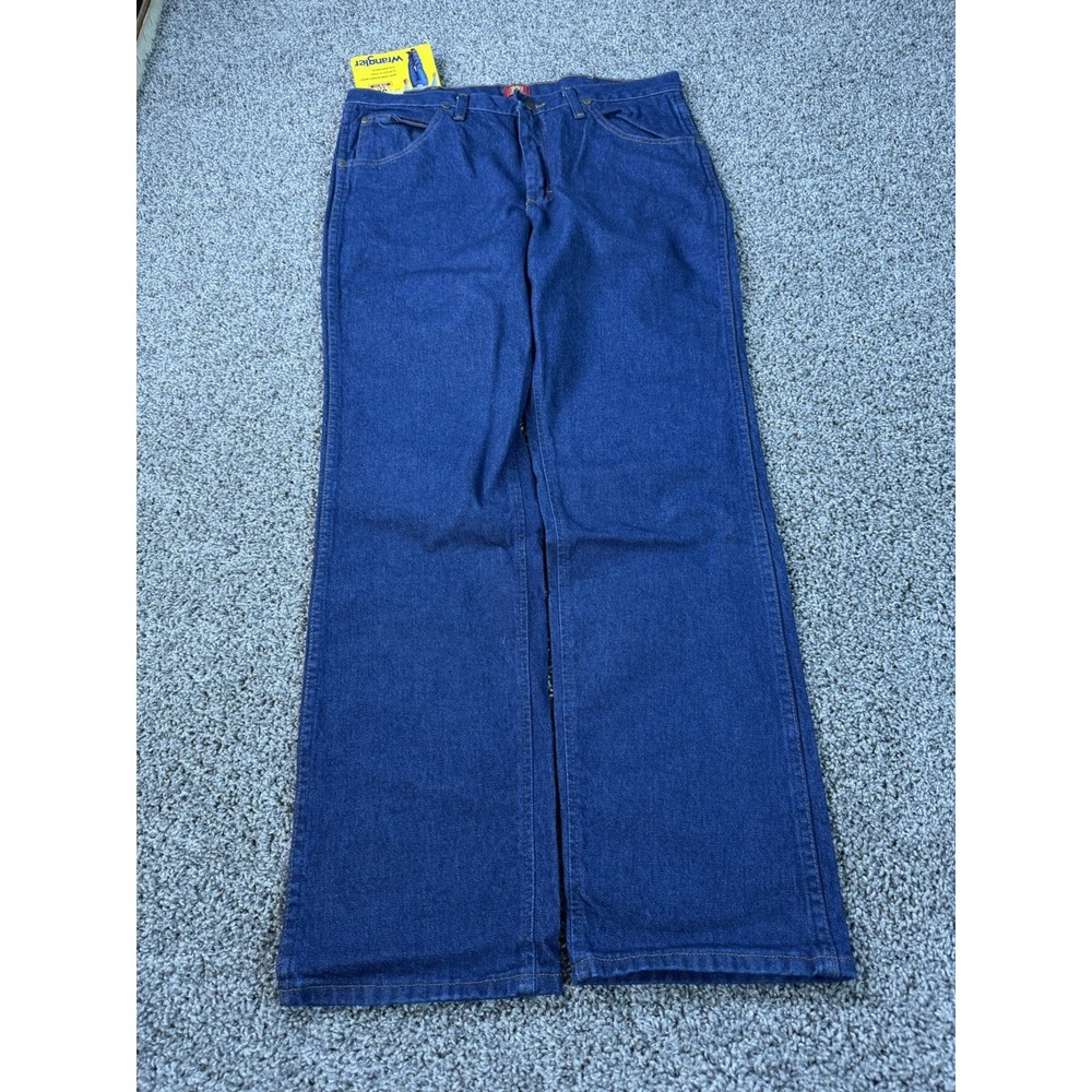 Wrangler 36MWZ Cowboy Cut Slim Fit Jeans Men's Size 35X32 Blue Western NWT